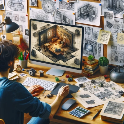 o processo criativo para projetar um jogo de escape virtual